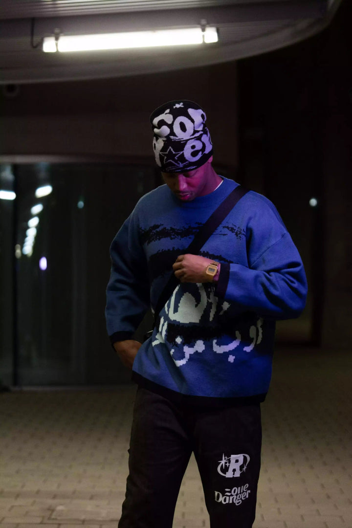 "3ARB" Knit - Y-SIDE - y2k - streetwear - opium - knit - zipups