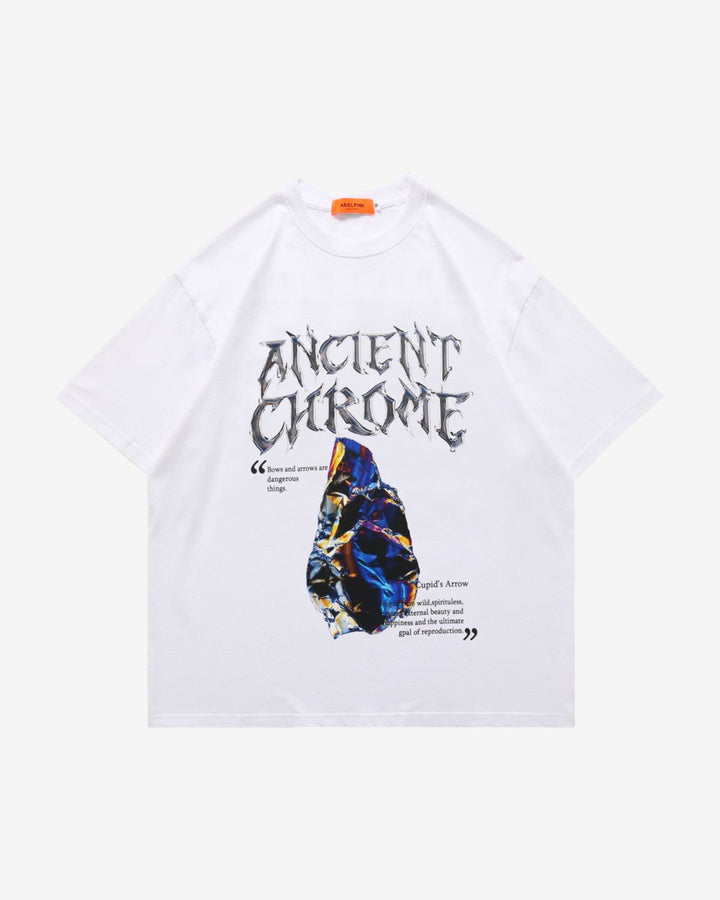 "CHROME" T - Shirt - Y - SIDE - y2k - streetwear - opium - knit - zipups