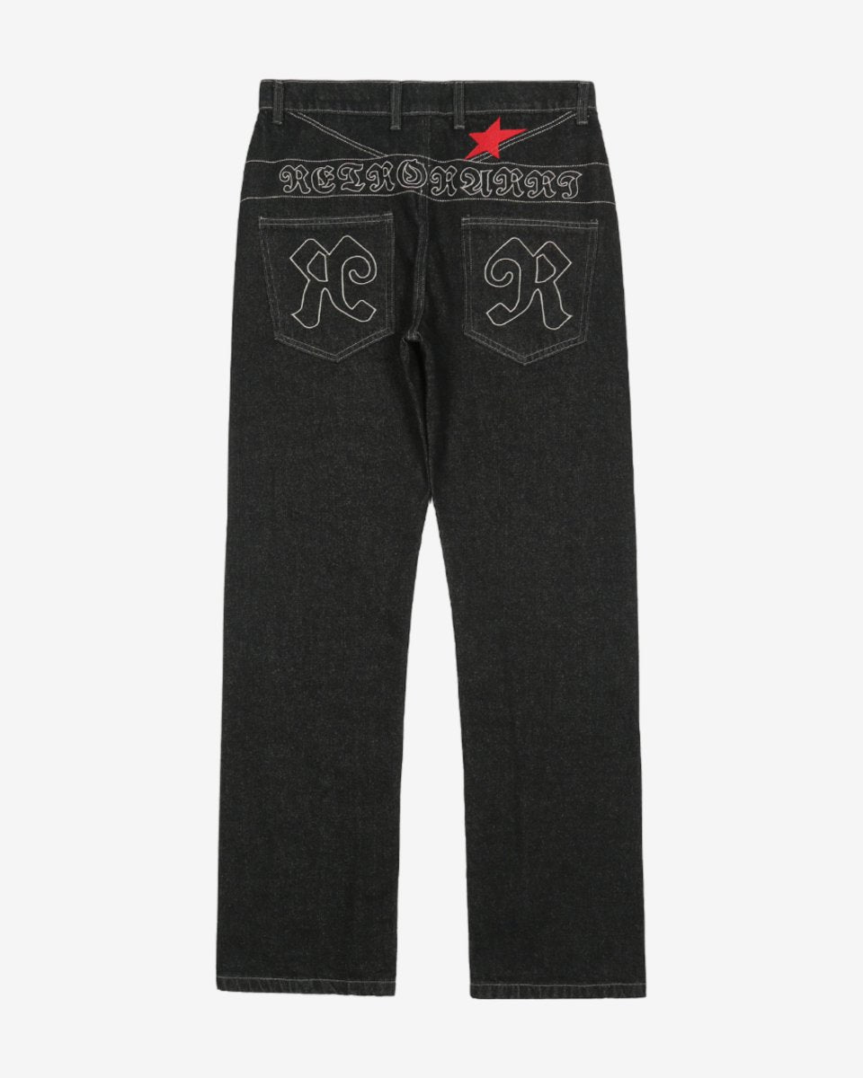 "COWBOY" Pant - Y - SIDE - y2k - streetwear - opium - knit - zipups