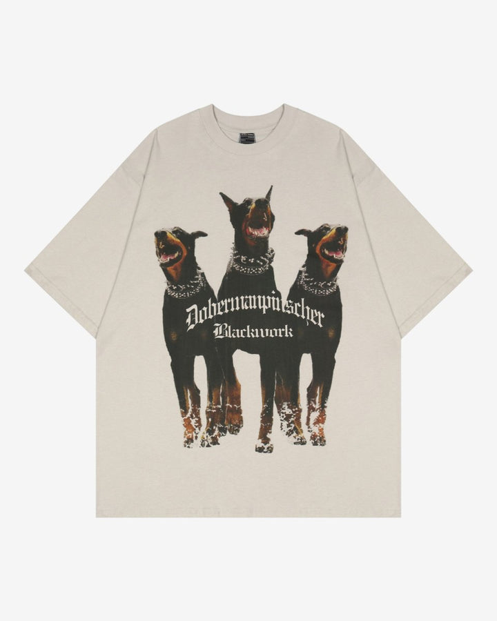 "DOBERMAN" T - Shirt - Y - SIDE - y2k - streetwear - opium - knit - zipups