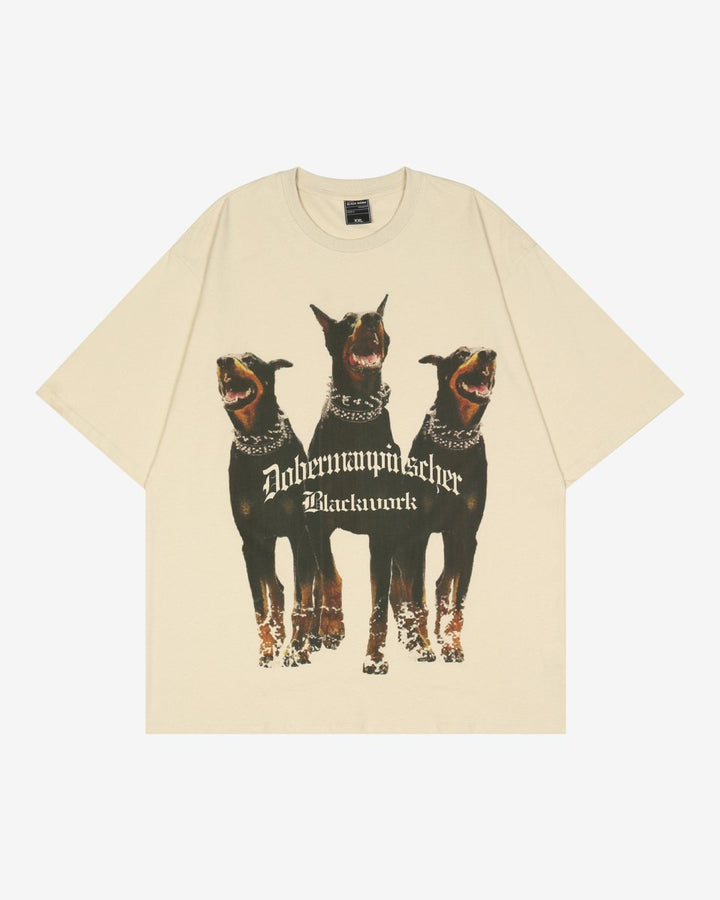 "DOBERMAN" T - Shirt - Y - SIDE - y2k - streetwear - opium - knit - zipups