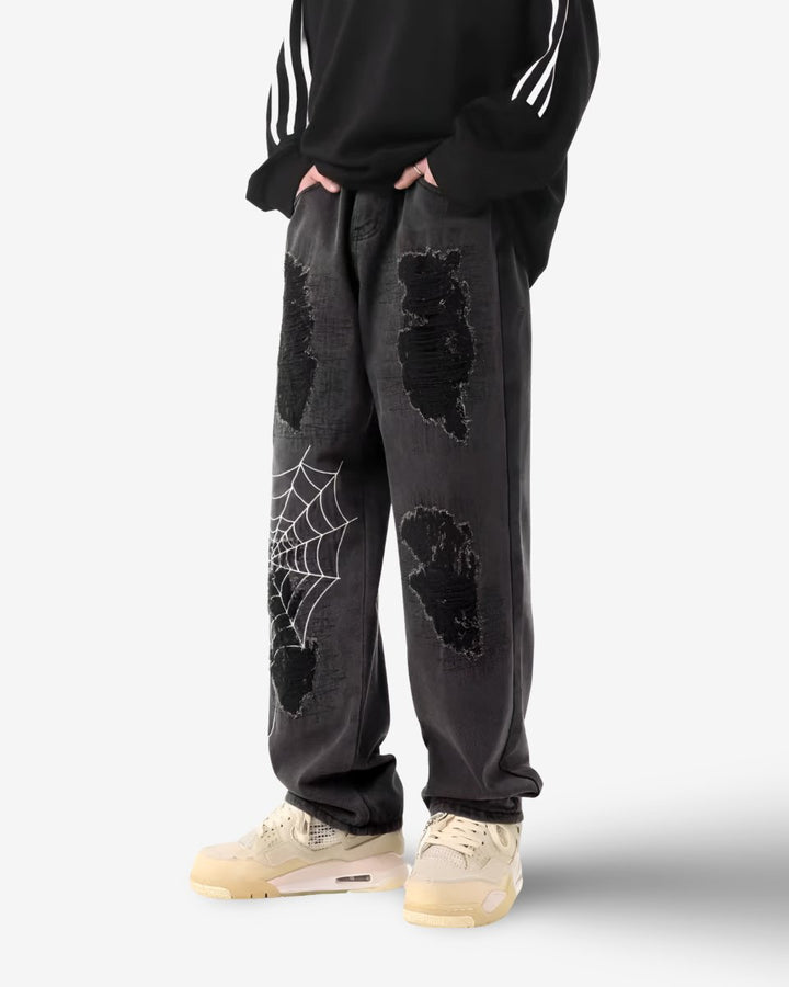 "GARAGE" Pants - Y - SIDE - y2k - streetwear - opium - knit - zipups