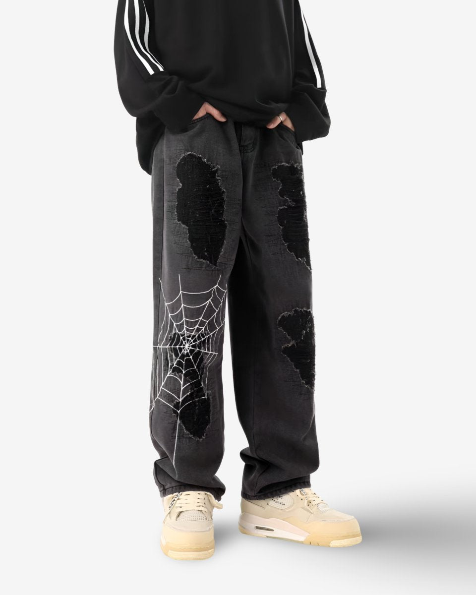 "GARAGE" Pants - Y - SIDE - y2k - streetwear - opium - knit - zipups