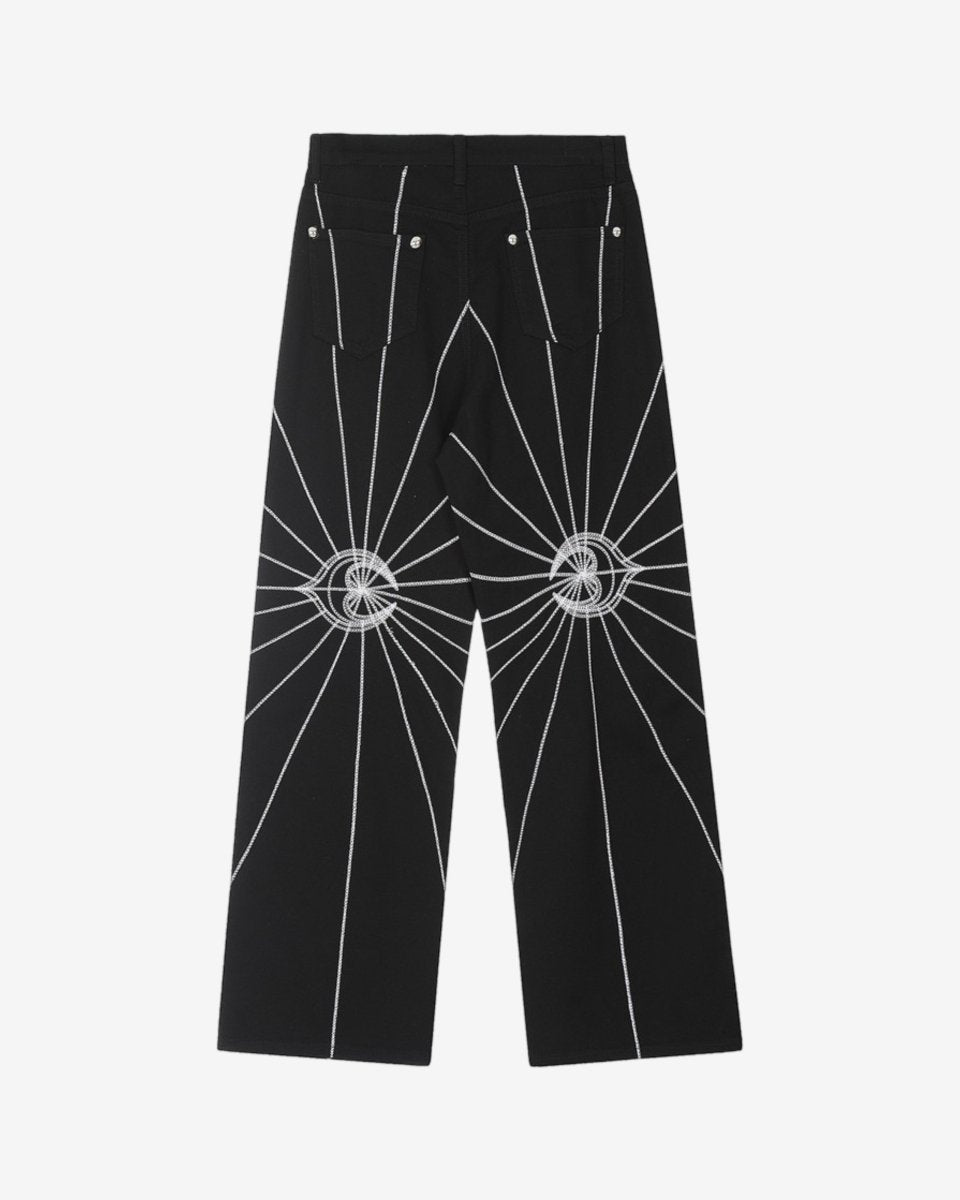 "GLIFF" Pant - Y - SIDE - y2k - streetwear - opium - knit - zipups