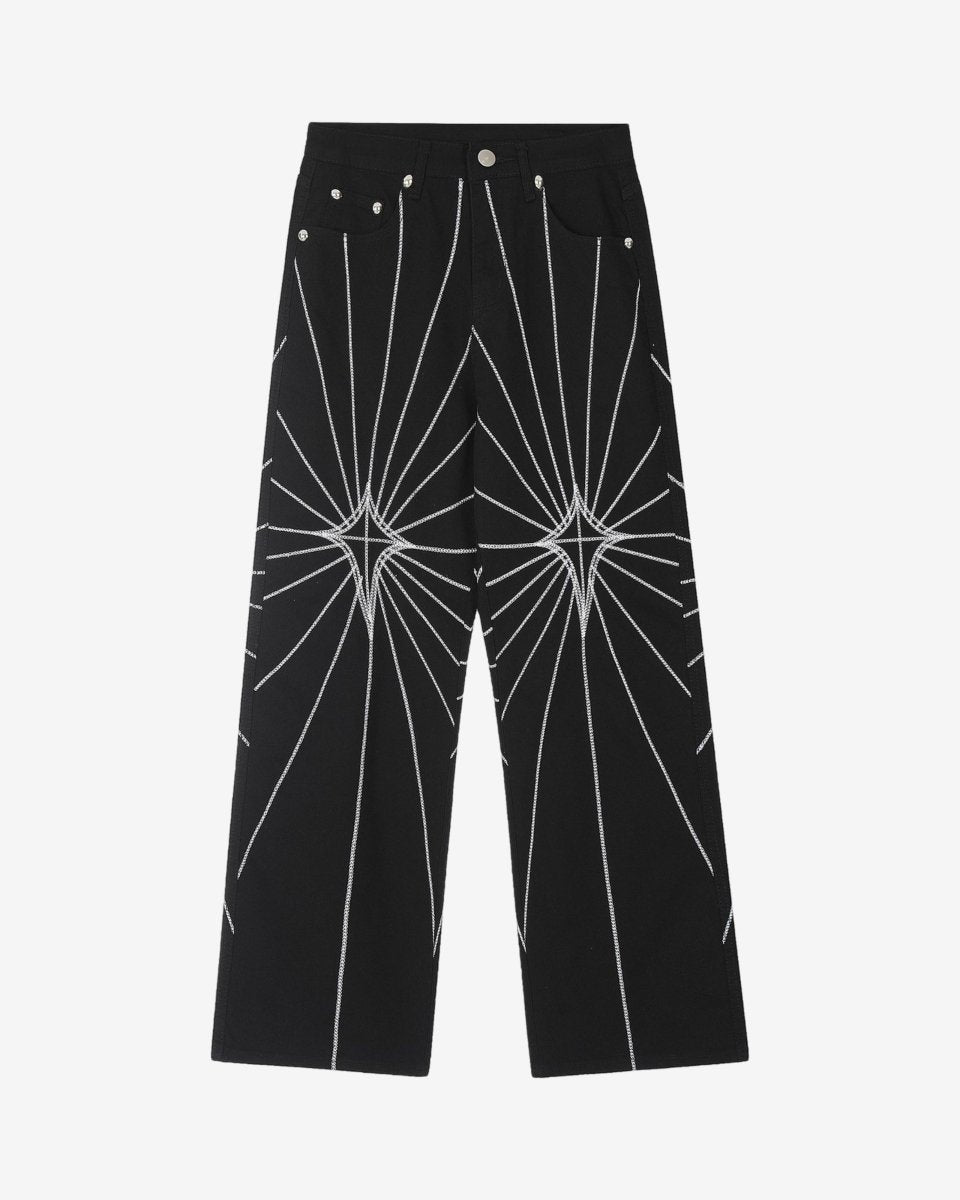 "GLIFF" Pant - Y - SIDE - y2k - streetwear - opium - knit - zipups