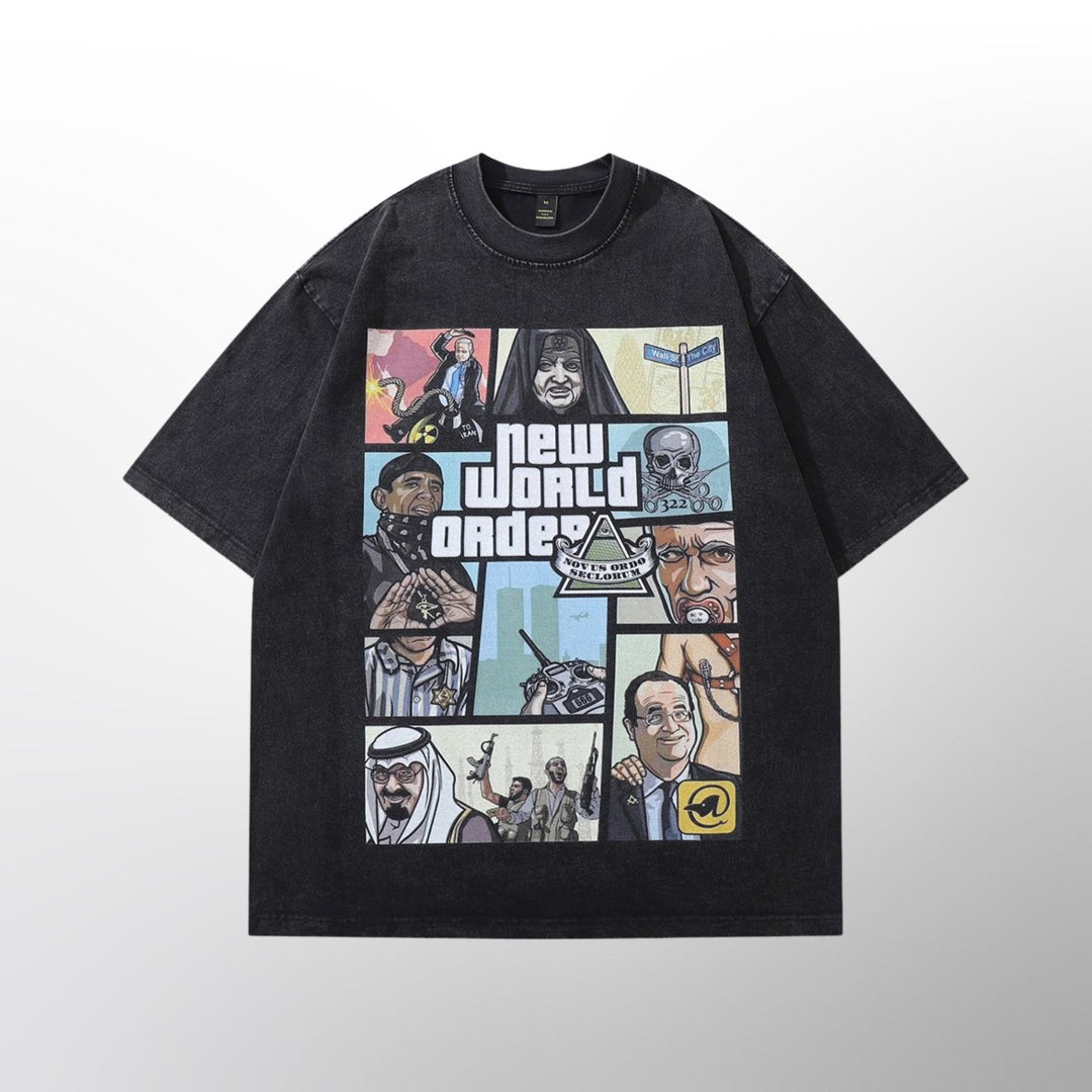 "GTA" T - Shirt - Y - SIDE - y2k - streetwear - opium - knit - zipups