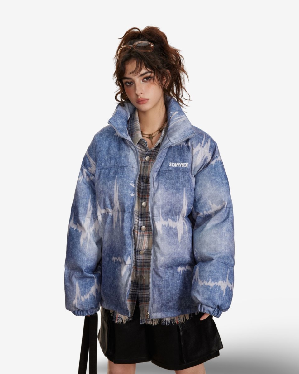 "JEAN" Puffer - Y - SIDE - y2k - streetwear - opium - knit - zipups