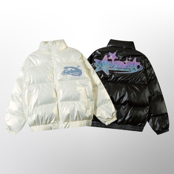 "LOWKEY" Puffer - Y-SIDE - y2k - streetwear - opium - knit - zipups