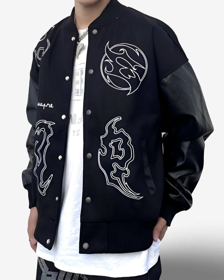 "LOYALTY" Jacket - Y - SIDE - y2k - streetwear - opium - knit - zipups