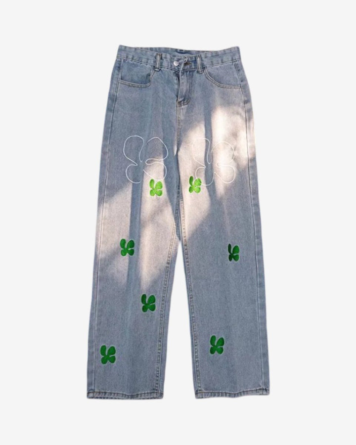 "LUCKY" Pants - Y - SIDE - y2k - streetwear - opium - knit - zipups