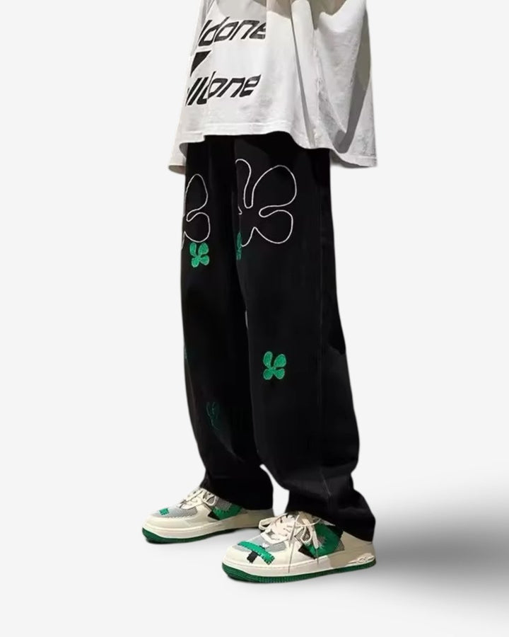 "LUCKY" Pants - Y - SIDE - y2k - streetwear - opium - knit - zipups