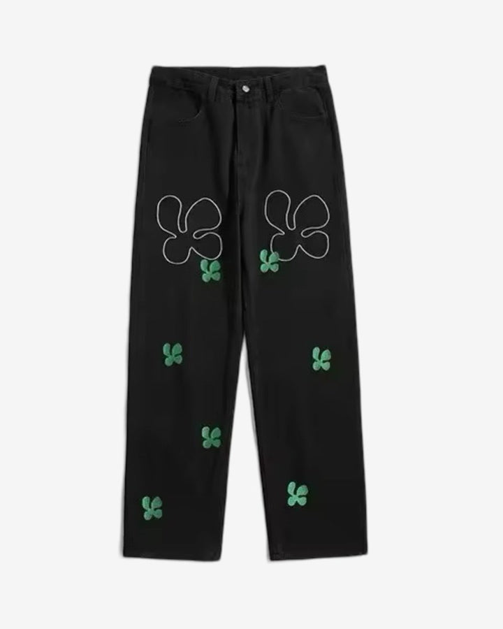 "LUCKY" Pants - Y - SIDE - y2k - streetwear - opium - knit - zipups