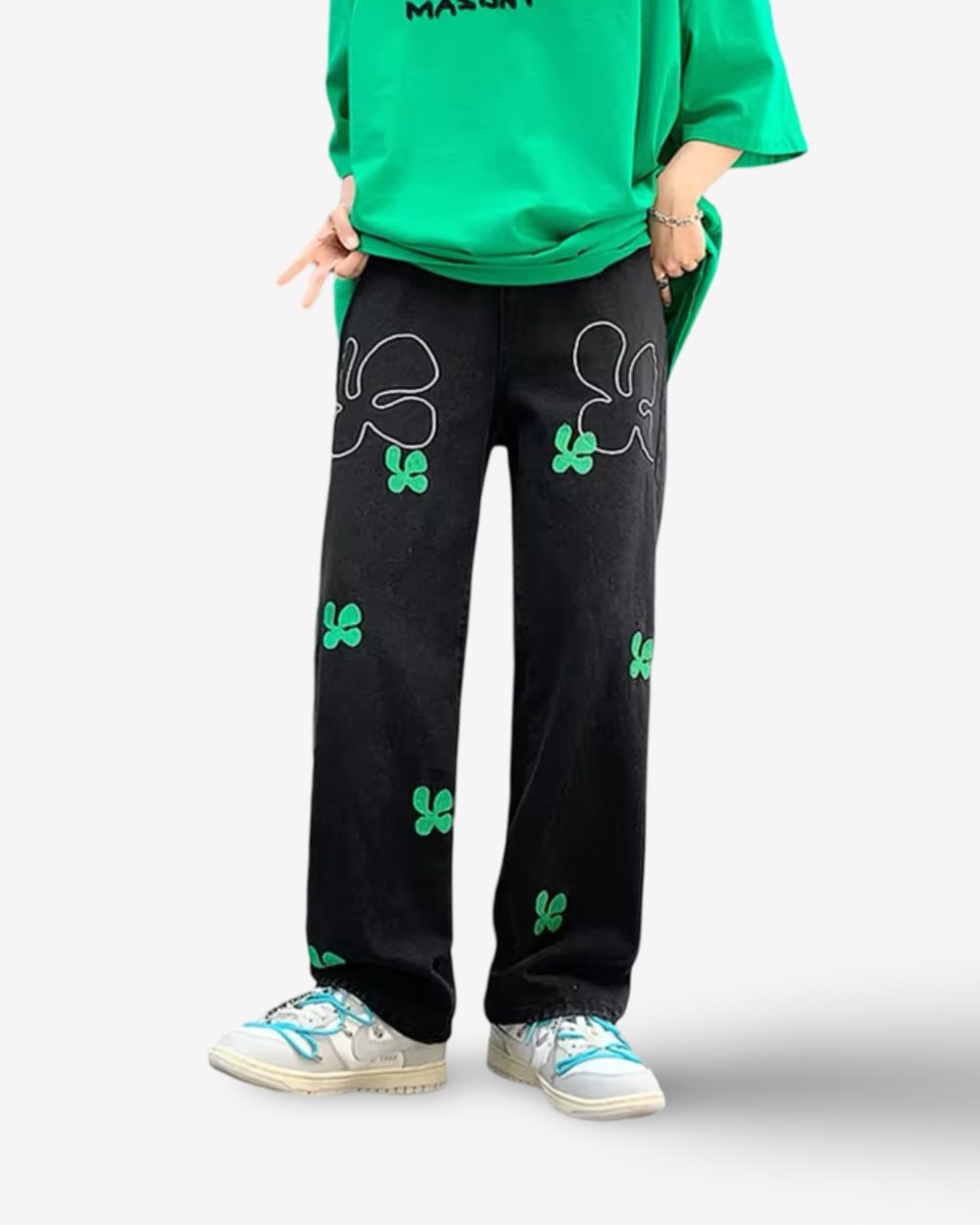 "LUCKY" Pants - Y - SIDE - y2k - streetwear - opium - knit - zipups