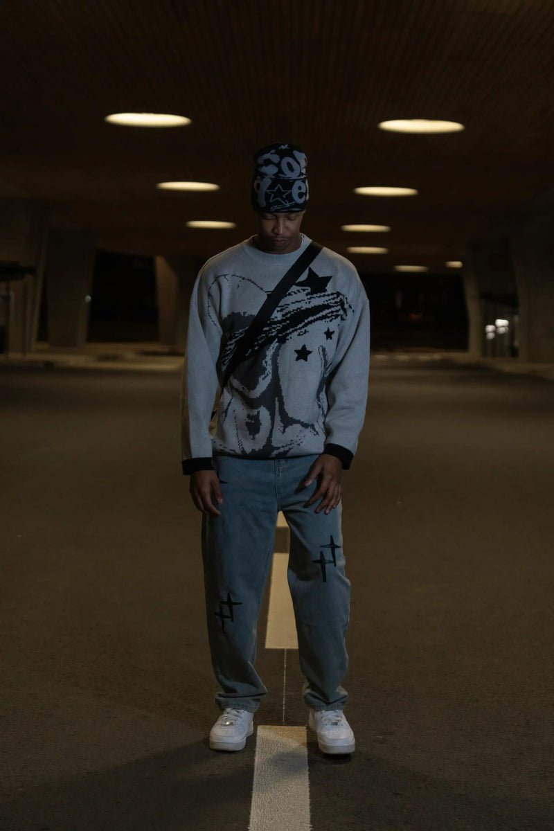 OUTFIT 1 - Y - SIDE - y2k - streetwear - opium - knit - zipups