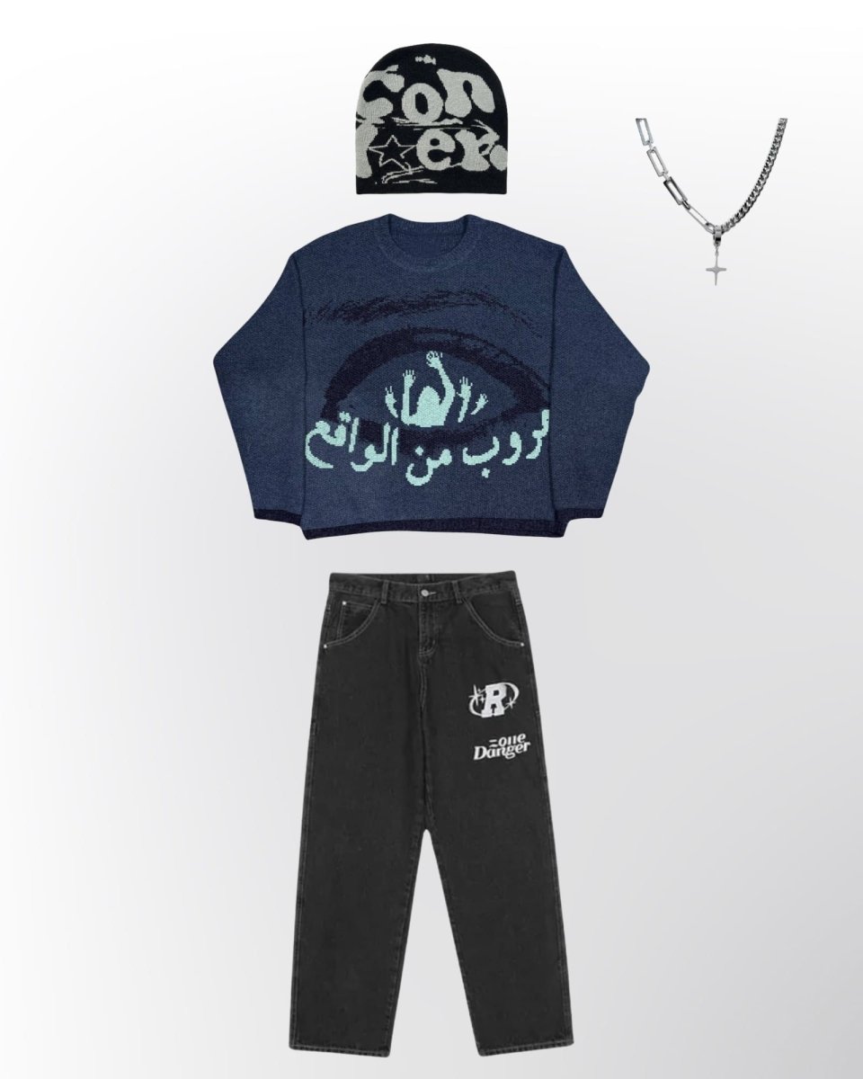 OUTFIT 4 - Y-SIDE - y2k - streetwear - opium - knit - zipups