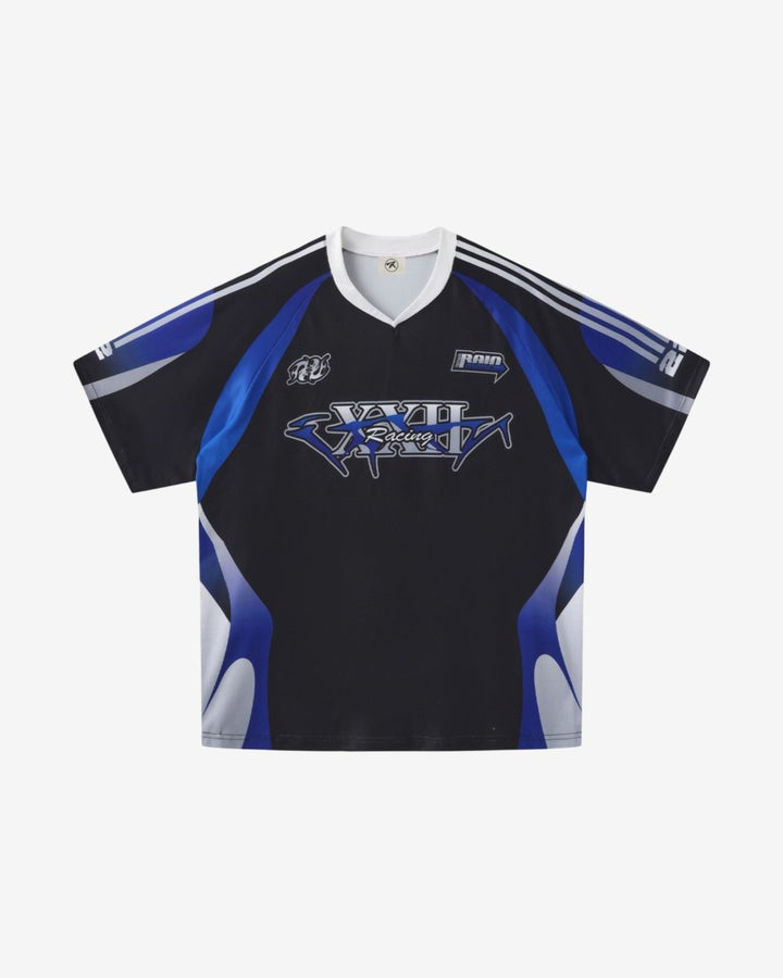 "RACING" Jersey - Y - SIDE - y2k - streetwear - opium - knit - zipups