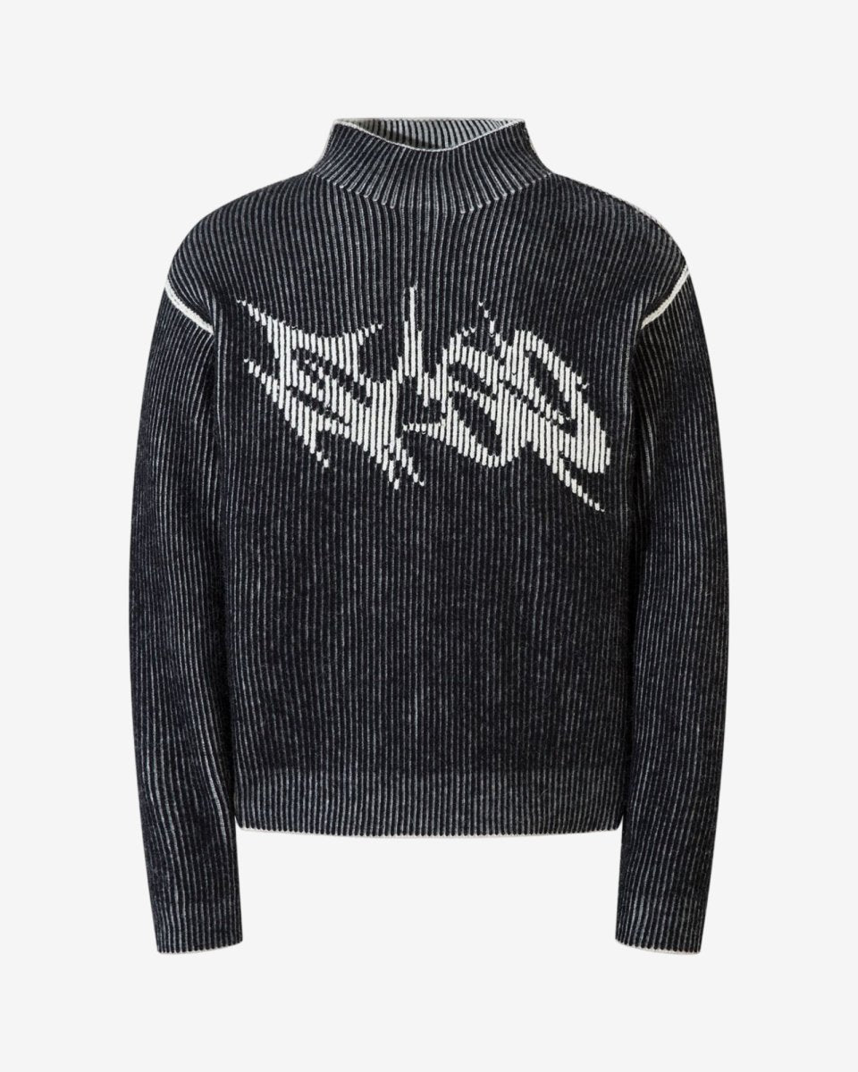 "RAVEN" Knit - Y - SIDE - y2k - streetwear - opium - knit - zipups