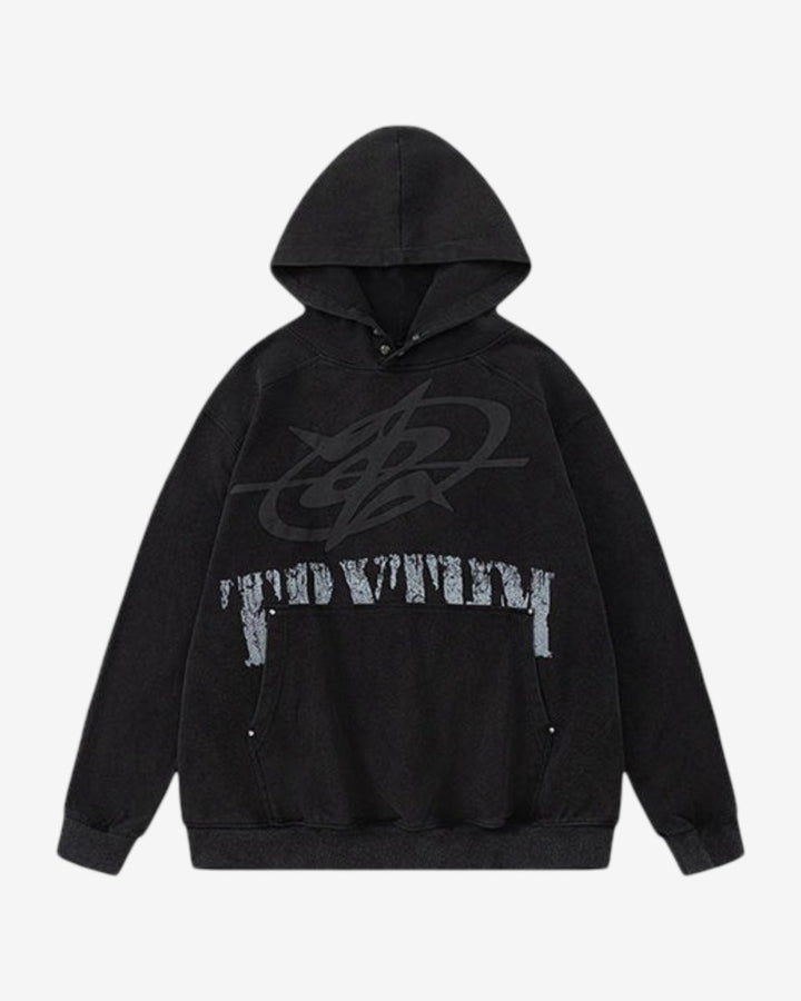 "RELEASE" Hoodie - Y - SIDE - y2k - streetwear - opium - knit - zipups