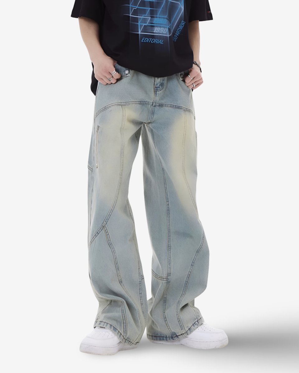 "RELIEF" Pant - Y - SIDE - y2k - streetwear - opium - knit - zipups