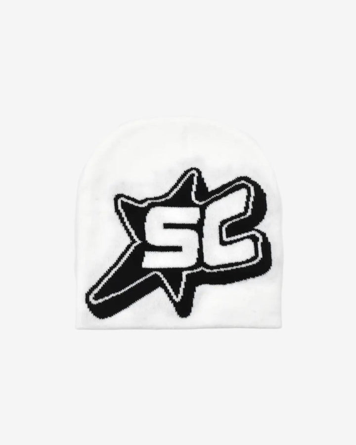 "SC" Beanie - Y - SIDE - y2k - streetwear - opium - knit - zipups