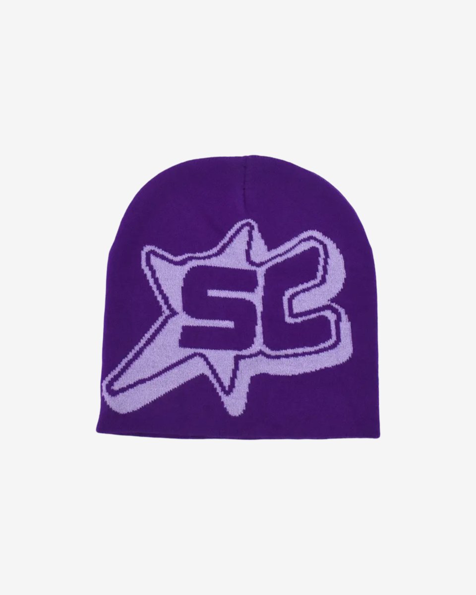 "SC" Beanie - Y - SIDE - y2k - streetwear - opium - knit - zipups