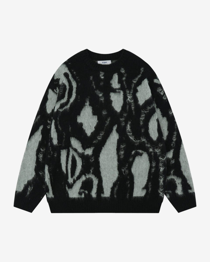 "SMEELS" Knit - Y - SIDE - y2k - streetwear - opium - knit - zipups