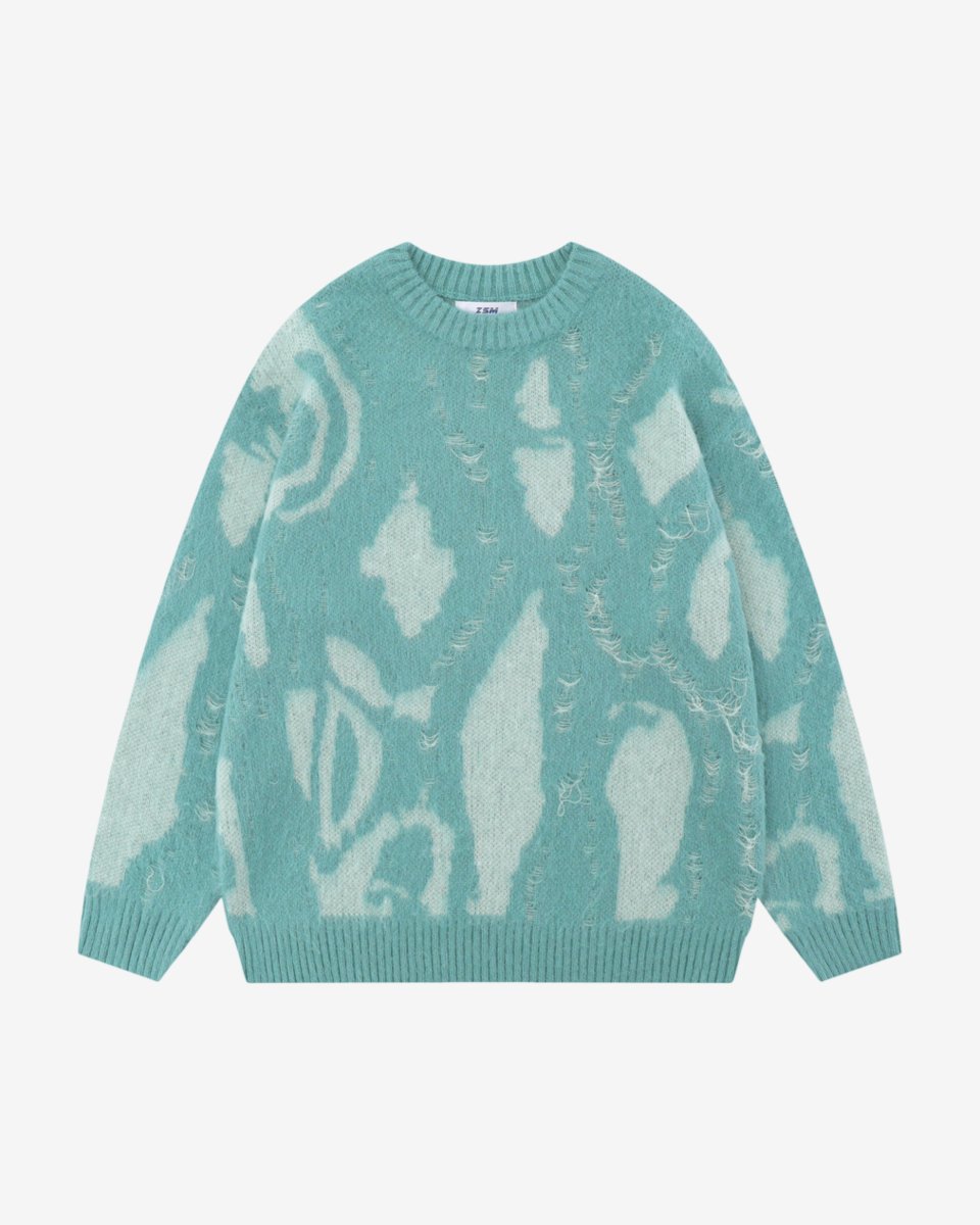 "SMEELS" Knit - Y - SIDE - y2k - streetwear - opium - knit - zipups