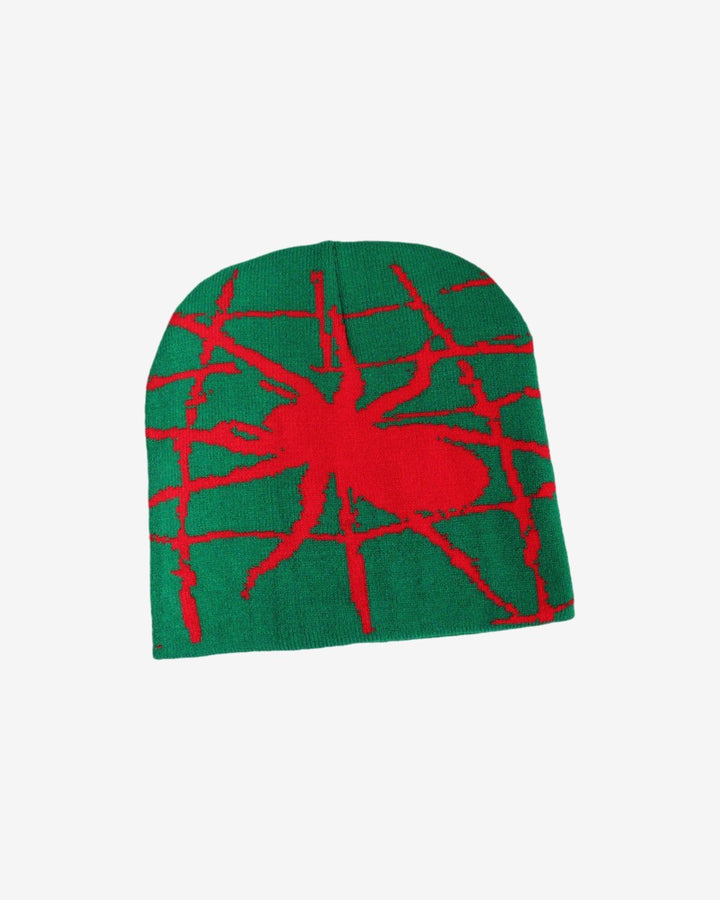 "SPIDER" Beanie - Y - SIDE - y2k - streetwear - opium - knit - zipups