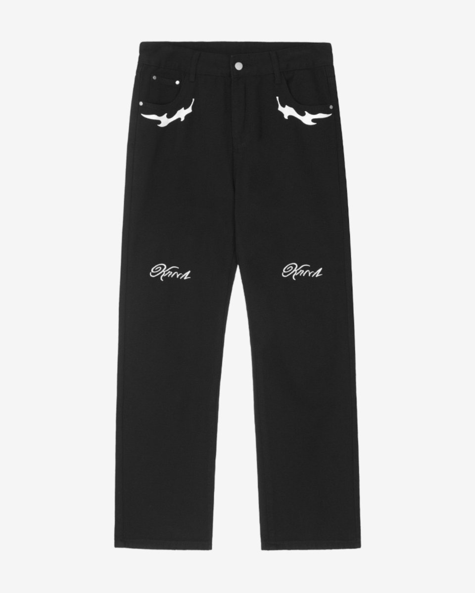 "SPLASH" Pant - Y - SIDE - y2k - streetwear - opium - knit - zipups