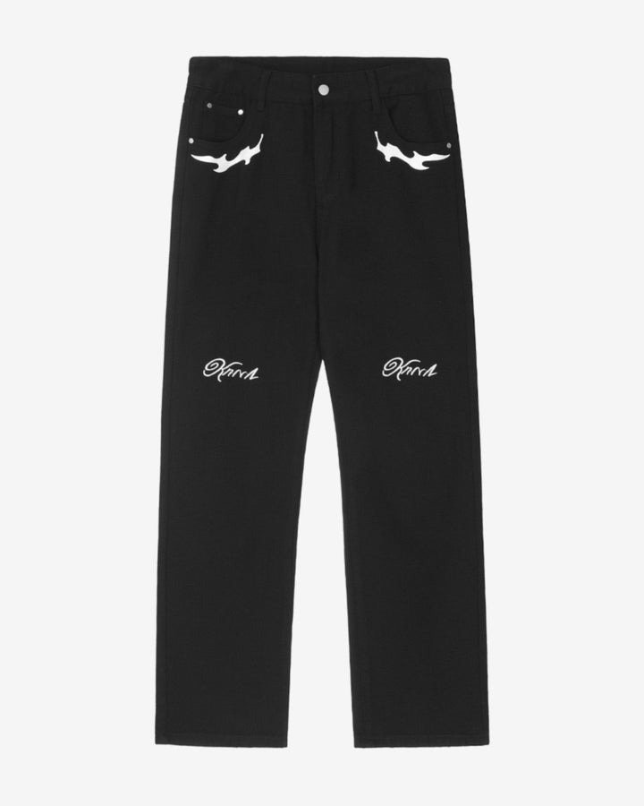 "SPLASH" Pant - Y - SIDE - y2k - streetwear - opium - knit - zipups