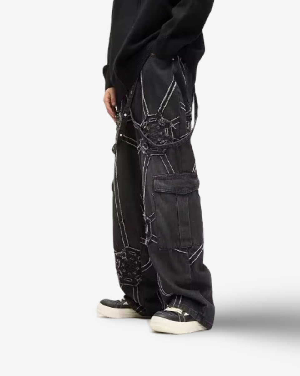 "VIRUS" Pant - Y - SIDE - y2k - streetwear - opium - knit - zipups