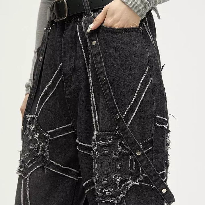 "VIRUS" Pant - Y-SIDE - y2k - streetwear - opium - knit - zipups