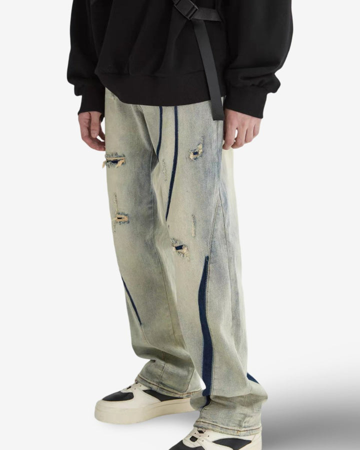 "WEAR" Pant - Y - SIDE - y2k - streetwear - opium - knit - zipups