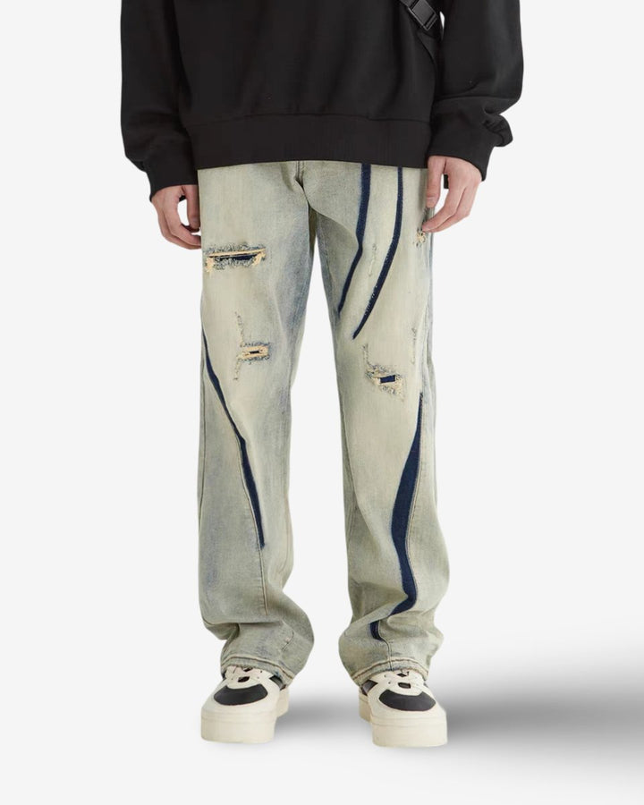 "WEAR" Pant - Y - SIDE - y2k - streetwear - opium - knit - zipups